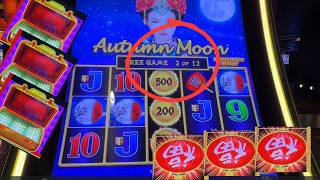 AUTUMN MOON JUST KEPT RETRIGERING!!! High Limit Dragon Link and Lightning Link at Aliante casino! screenshot 5