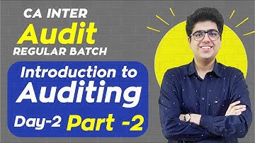 CA Inter Audit Regular Batch Demo | Day 2 Part 2 | Learn with Fun | CA Shubham Keswani