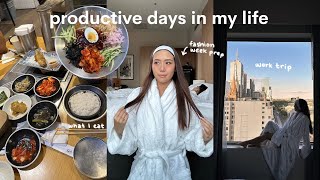 productive days in my life ⋆｡✩ fashion week, work trip, grwm, shopping, exploring Melbourne