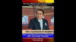 Iba ang Affidavit, Iba ang Statement — Lagot Ka Rito sa Batas!
