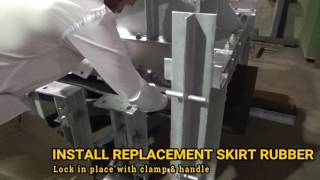 Easy Maintenance Conveyor Skirt Rubber Replacement