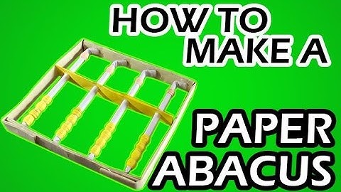 how to make a paper abacus easy