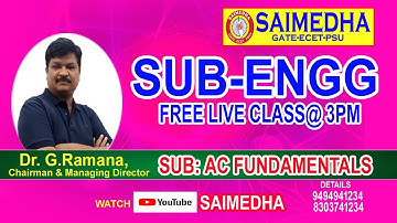 Sub Engg 2022 Notification | Sub Engg Free Classes Ac Fundamentals session -1