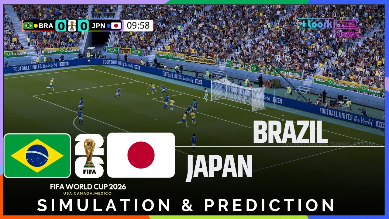 ⚽ Brazil vs Japan | 2026 FIFA World Cup | Realistic Simulation and Prediction (Gameplay)