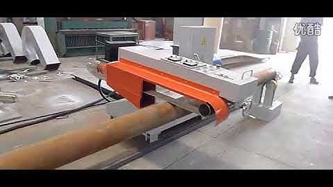 Electric light pole flag pole pipe tube polishing machine