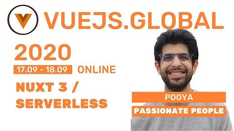 Pooya Parsa - Nuxt Architecture at Vuejs Global (Amsterdam)