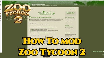 How To Mod Zoo Tycoon 2