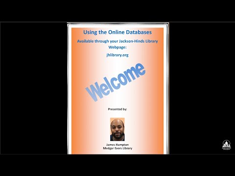 Library Database Instructional Video by Medgar Evers Library