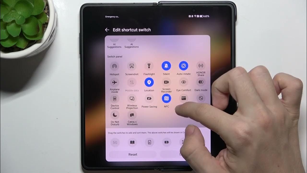 Honor magic v3 how to edit control center personalize quick