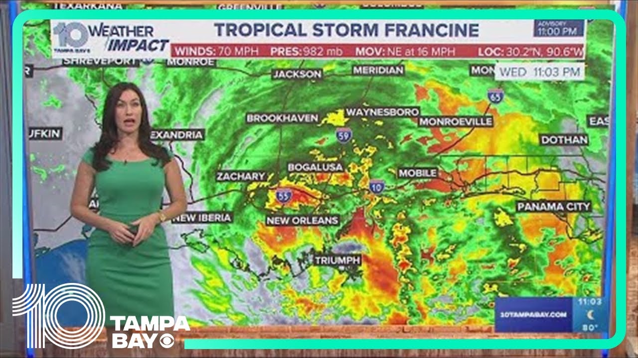 Tracking the Tropics: Francine downgraded to tropical storm after ...