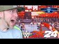 Wwe 2k24 we made a first blood royal rumble match