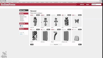 EndlessForms.com - Design objects with evolution and 3D print them! (longer video)