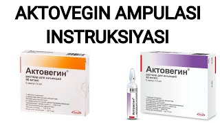 AKTOVEGIN AMPULASI HAQIDA MA'LUMOT. AKTOVEGIN AMPULASI INSTRUKSIYASI. #AKTOVEGIN #АКТОВЕГИН