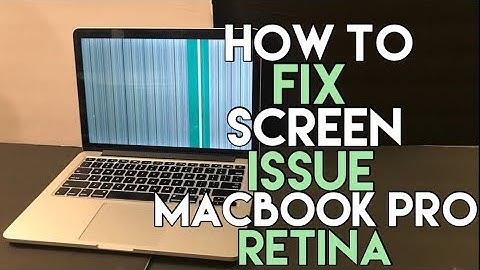 How to fix lines on screen issue on MacBook Pro Retina