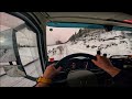 The last video with fully winter conditions this season 4K60 POV Truck Driving Norway Hammerfest 6/6