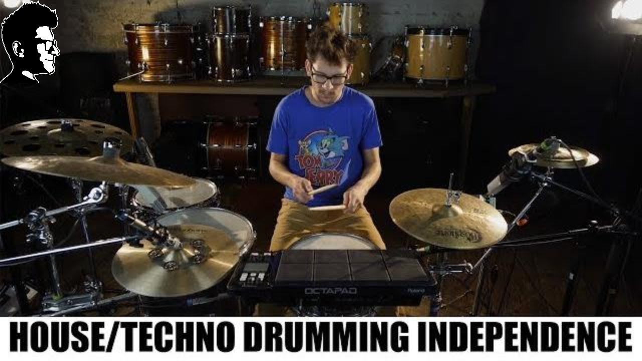 House / Techno Drumming Independence Exercises // Drum lesson by The
