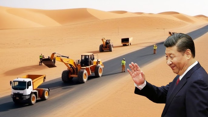 Why did China build the LONGEST road in the desert? - YouTube