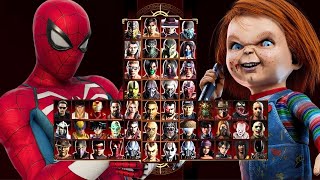 Mortal Kombat 9 - CHUCKY & SPIDERMAN - Expert Tag Ladder - Gameplay @(1080p) - 60ᶠᵖˢ ✔