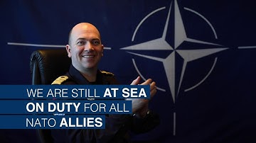 NATO SNMCMG1 applauding in gratitude for all those who fight the COVID-19