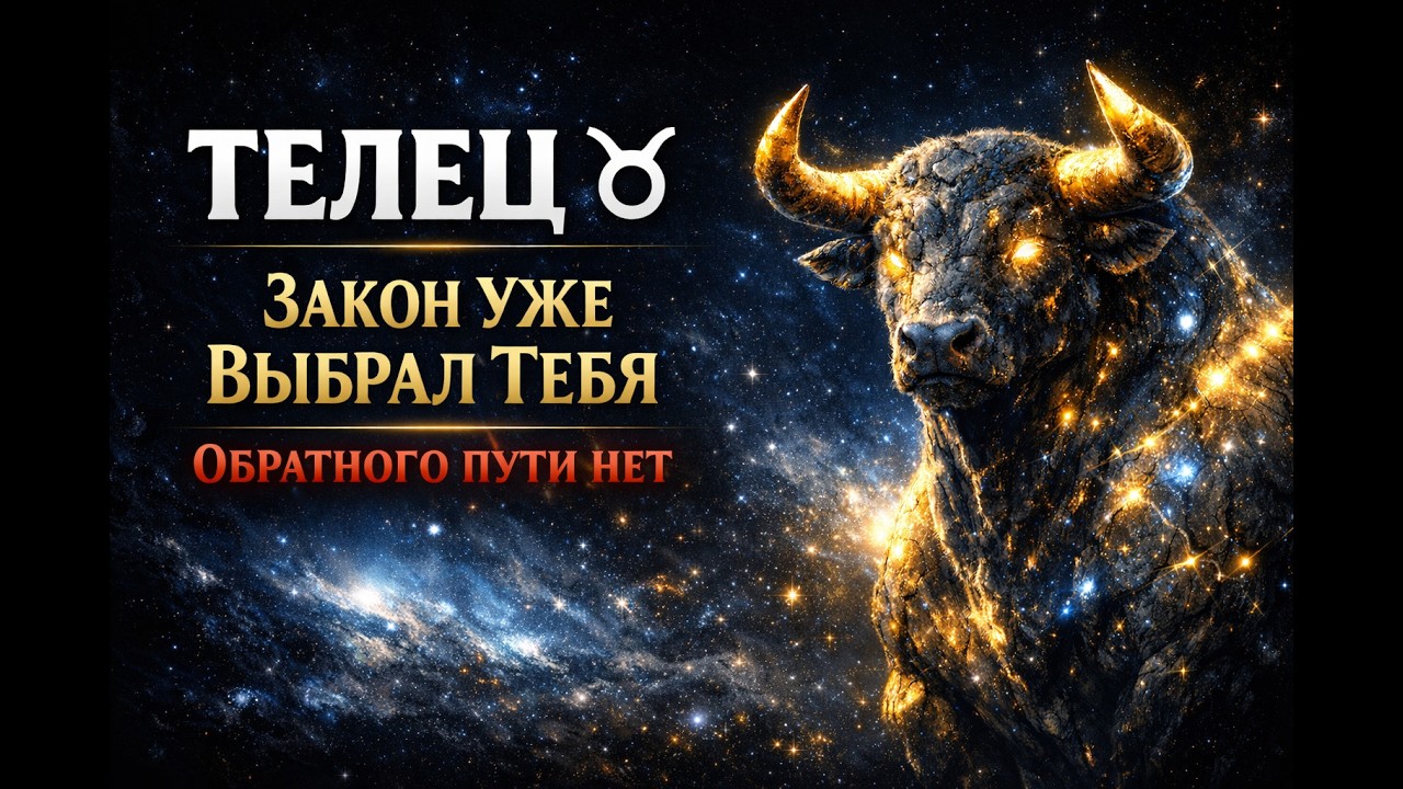 **ТЕЛЕЦ ♉: ЗАКОН УЖЕ ВЫБРАЛ ТЕБЯ. ОБРАТНОГО ПУТИ НЕТ**