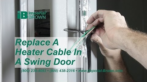 How to Replace the Heat Cable on a Walk-in Cooler Swing Door