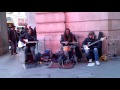 London street band Funfiction play Save Tonight (Eagle Eye Cherry)