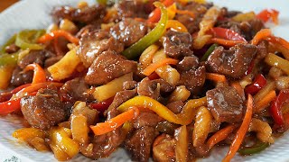 CERDO AGRIDULCE CON PIÑA. COMIDA CHINA FÁCIL