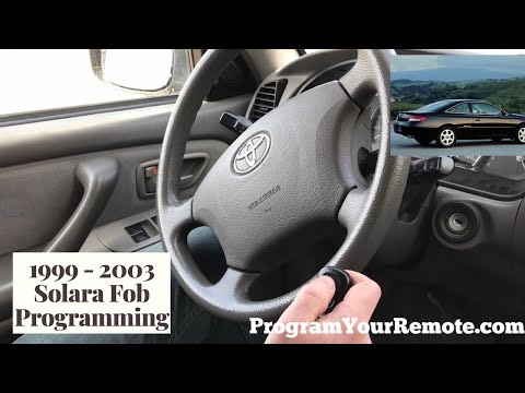 How to program a Toyota Camry Solara remote key fob 1999 - 2003