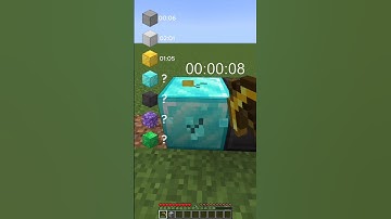 How Long Does It Take To Break Blocks With Gold Pickaxe #shorts #minecraft