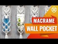 Macrame Pocket Tutorial | Macrame DIY | Macrame Cosmetic Holder