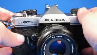 Fujica ST605N 35mm Film SLR Camera Testing - YouTube