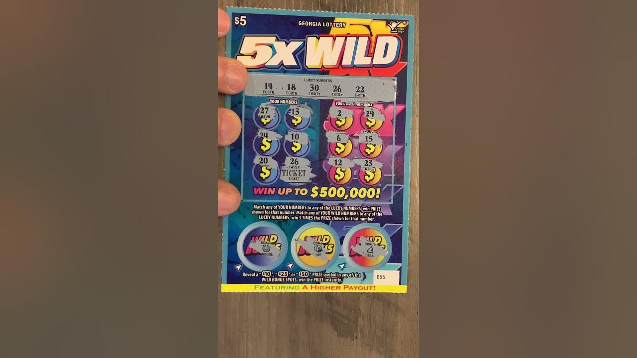 One ticket quickie georgia 5 5x wild winner no 18 