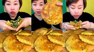 LEEK AND EGG🥚PIE 🥧EATING MUKBANG | ASMR |