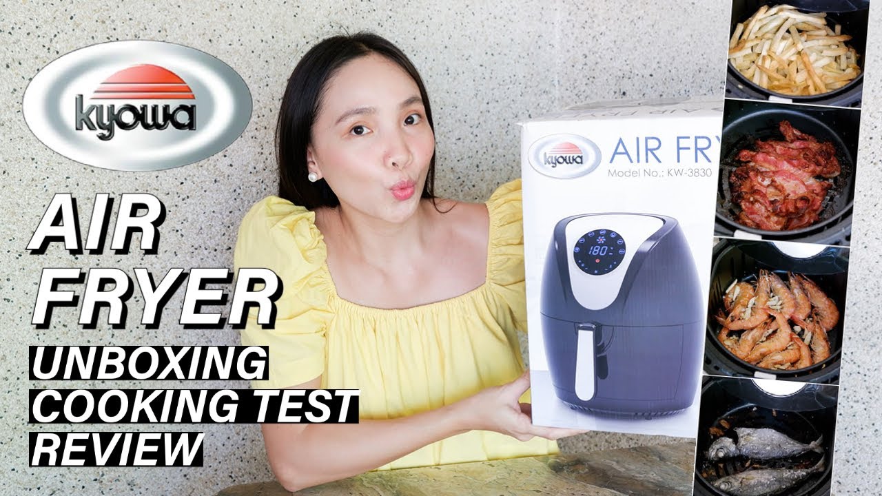 KYOWA AIR FRYER TASTE TEST COOKING TEST (FRIES/ SHRIMP/ BACON/ FISH