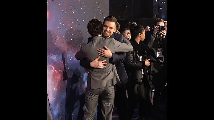 Sebastian Stan and Tom Holland's hug is the sweetest thing in the world! ☺️❤️