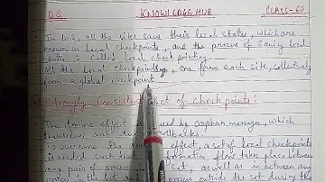 Part-67: Strongly Consistent set of Checkpoints in brief and easy way