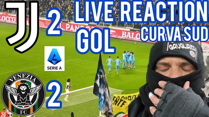 Juventus Venezia 2-2 | Gol Live reaction | SI SALVA solo la curva sud  | Allianz stadium