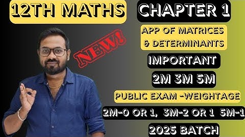 12th Maths-Chapter 1| important  2m 3m 5m | For 1st mid term, quaterly,  half yearly-2025