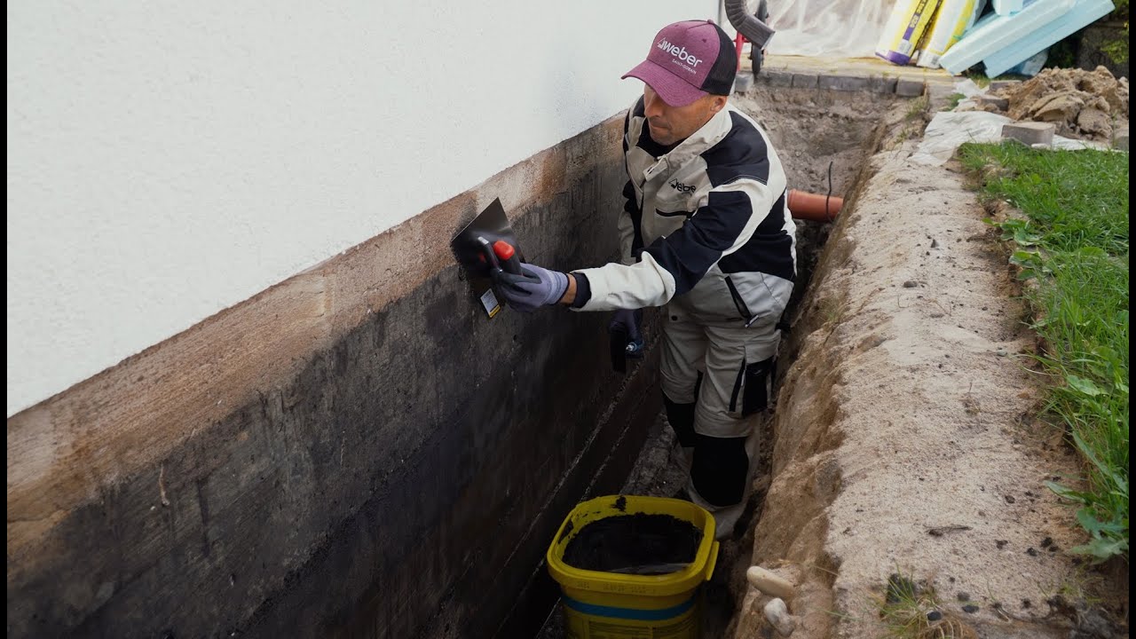 Pamatu hidroizolācija ar weber.tec 915