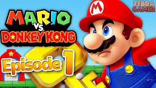 Mario vs. Donkey Kong Gameplay Walkthrough Part 1 - World 1 Mario's Toy Company!