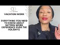 Vacation work | Get work experience during the holiday season | South African YouTuber