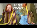 felted crochet bag | detailed tutorial