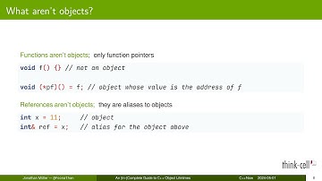 A Deep Dive Into C++ Object Lifetimes - Jonathan Müller - C++Now 2024