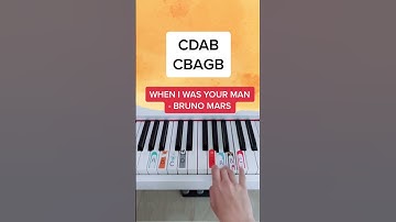 When I Was Your Man - Bruno Mars (Piano Tutorial) #wheniwasyourmanbrunomars #brunomars #pianoshorts