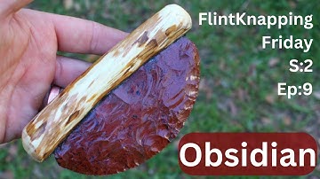 Mahogany Obsidian Ulu Knife