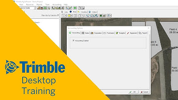 Enable/Disable Accounting | Desktop Training | Trimble Ag Software