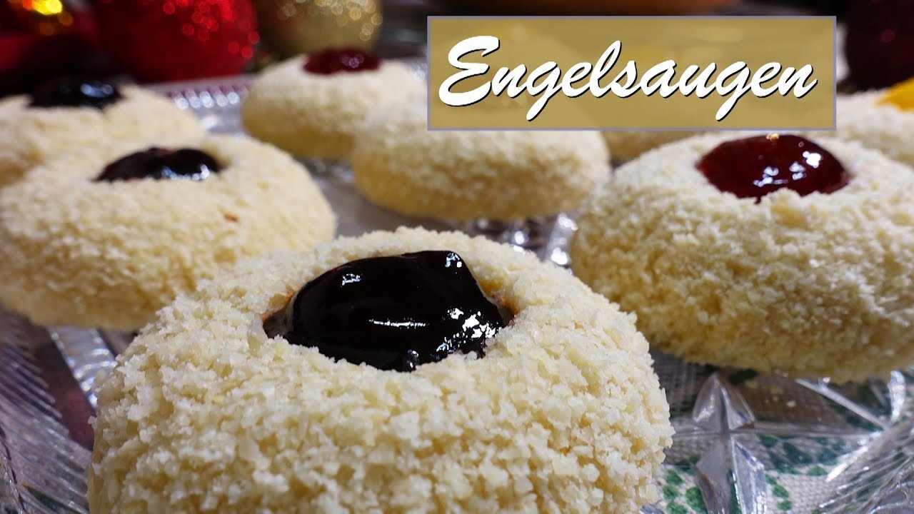 Engelsaugen | Husarenkrapfen | Plätzchen mit Marmelade | german cookies ...