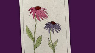 Watercolour Daisys, Its a Card