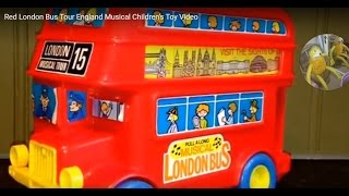 Red London Bus Tour England Musical Children's Toy Video screenshot 5