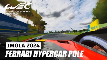 Onboard Pole Lap Antonio Fuoco Ferrari 499P | 2024 6 Hours of Imola | #assettocorsa